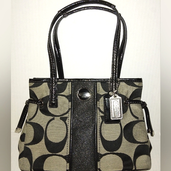 ★BRAND NEW★Gorgeous COACH Signature Stripe Convertible Mini Carryall Crossbody - Picture 3 of 16